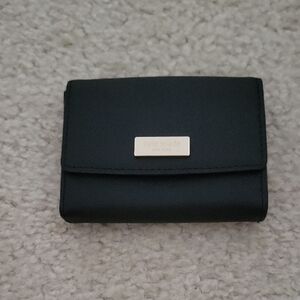 Kate Spade Black Leather Card Case Or Coin Purse 4 X 3 Wallet